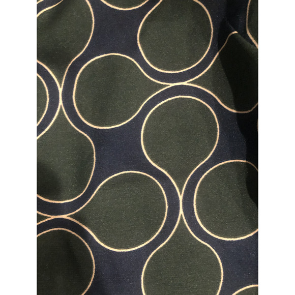 Bloomingdales Nordstrom 1.State Peplum Sleeveless Blouse Green Navy Large - Picture 3 of 8